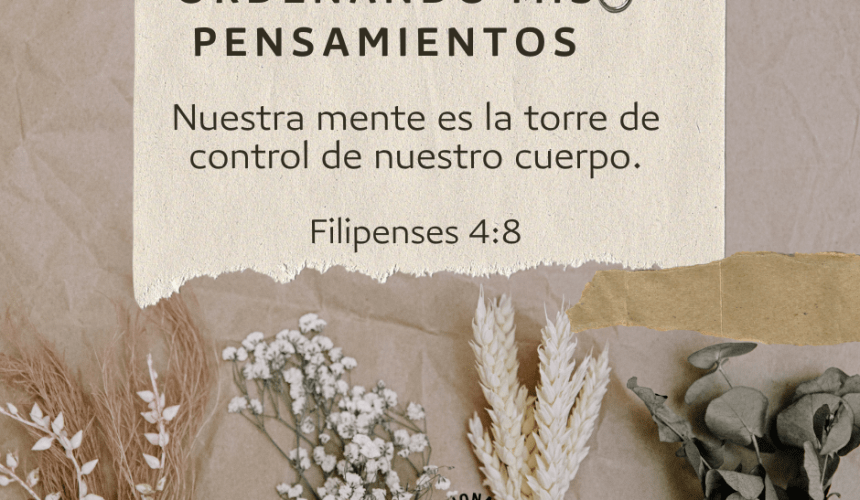 Ordenando mis Pensamientos Ordenando mis Pensamientos